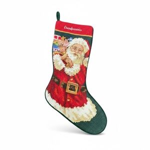 Festive Christmas Stocking
Needlepoint Monogrammed Grandparents